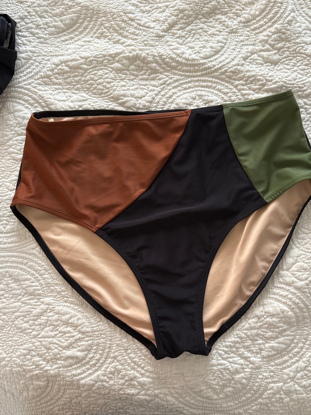 Livy&Kate High Rise TriColor Swim Bottoms